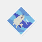 Serviette En Papier Anniversaire des Grands Pyrénées sur mesure (Coin)