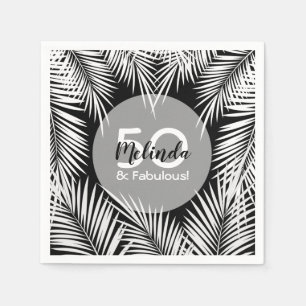 Serviette En Papier Anniversaire des palmiers