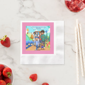 Serviette En Papier Anniversaire des serviettes de la soirée Cocktail 