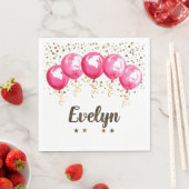 Serviette En Papier Anniversaire d'Evelyn (En situation)