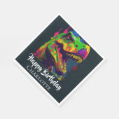 Serviette En Papier Anniversaire Dino T-Rex (Coin)