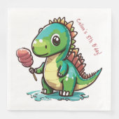 Serviette En Papier Anniversaire Dinosaur (Devant)