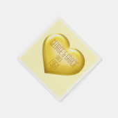 Serviette En Papier Anniversaire d'or (Coin)