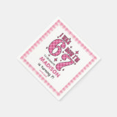 Serviette En Papier Anniversaire drôle de 7 ans | Fête “J'avais 6 ans, (Coin)