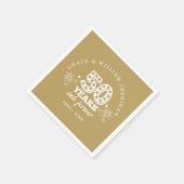 Serviette En Papier Anniversaire du 50e Mariage de Forever Gold (Coin)