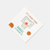 Serviette En Papier Anniversaire du basket-ball (Coin)