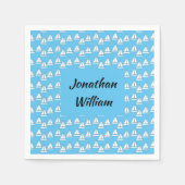 Serviette En Papier Anniversaire du bateau à voile (Devant)