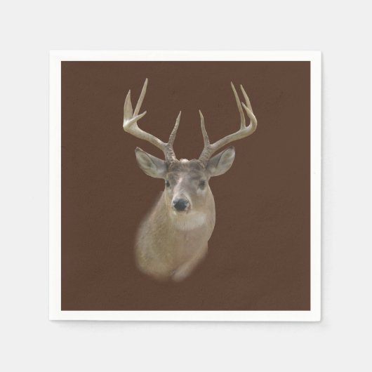 Serviette En Papier Anniversaire du Big Buck Deer (Devant)