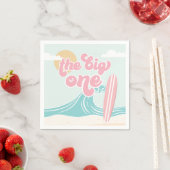 Serviette En Papier Anniversaire du Big One Pink Beach (En situation)