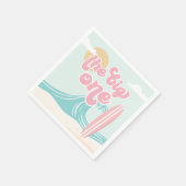 Serviette En Papier Anniversaire du Big One Pink Beach (Coin)