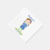 Serviette En Papier Anniversaire du bleuet (Coin)