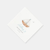 Serviette En Papier Anniversaire du Charming Rustic Sailboat (Coin)