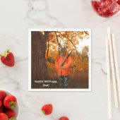 Serviette En Papier anniversaire du chasseur de cerfs (En situation)