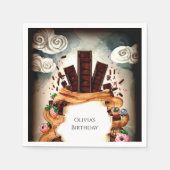 Serviette En Papier Anniversaire du chocolat simple pour enfants (Devant)