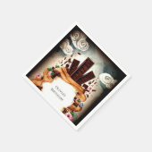 Serviette En Papier Anniversaire du chocolat simple pour enfants (Coin)