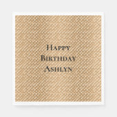 Serviette En Papier Anniversaire du cône de glace (Devant)