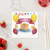 Serviette En Papier Anniversaire du crêpe et du pyjama personnalisés (En situation)