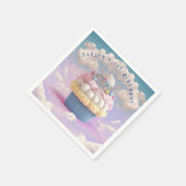Serviette En Papier Anniversaire du Cute Pastel Cupcake (Coin)