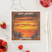 Serviette En Papier Anniversaire du dimanche 2584 (En situation)