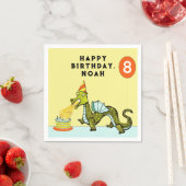 Serviette En Papier Anniversaire du dragon (En situation)