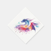 Serviette En Papier Anniversaire du dragon enchanté (Coin)