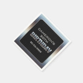 Serviette En Papier Anniversaire du garçon masculin (Coin)