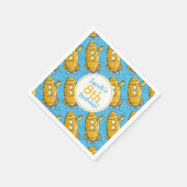 Serviette En Papier Anniversaire du garçon sous-marin jaune (Coin)