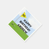 Serviette En Papier Anniversaire du golf (Coin)