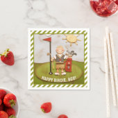 Serviette En Papier Anniversaire du golf (En situation)