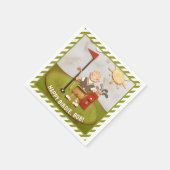 Serviette En Papier Anniversaire du golf (Coin)