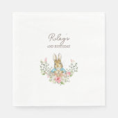 Serviette En Papier Anniversaire du lapin classique (Devant)