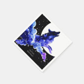 Serviette En Papier Anniversaire du loup hurlant de charme (Coin)