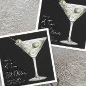 Serviette En Papier Anniversaire du Martini Tini Bit