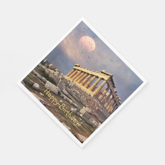 Serviette En Papier Anniversaire du Parthénon grec (Coin)