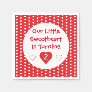 Serviette En Papier Anniversaire du petit amoureux