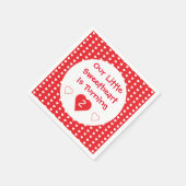 Serviette En Papier Anniversaire du petit amoureux (Coin)