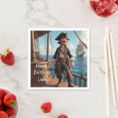 Serviette En Papier Anniversaire du Pirate (En situation)