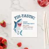Serviette En Papier Anniversaire du requin fin jawsome Jawsome (En situation)