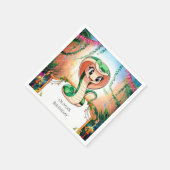 Serviette En Papier Anniversaire du serpent de la Jungle simple (Coin)