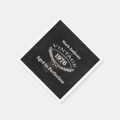 Serviette En Papier Anniversaire du vin de la perfection (Coin)