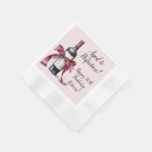 Serviette En Papier Anniversaire du vin personnalisable (Coin)