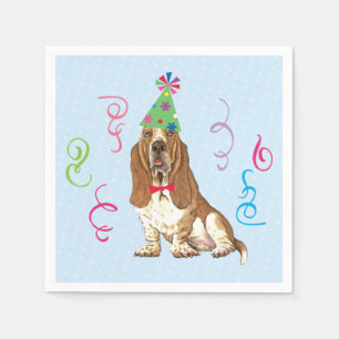 Serviette En Papier Anniversaire fête Basset Hound