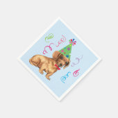 Serviette En Papier Anniversaire fête Dachshund (Coin)