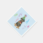 Serviette En Papier Anniversaire fête Doberman Napkins (Coin)