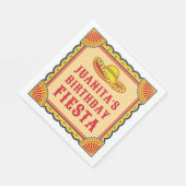 Serviette En Papier Anniversaire Fiesta Napkins (Coin)