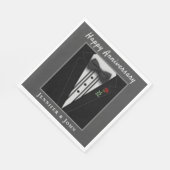 Serviette En Papier Anniversaire Formal Tuxedo Custom (Coin)