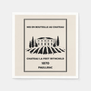 Serviette En Papier Anniversaire français amusant