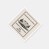 Serviette En Papier Anniversaire français amusant (Coin)