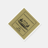 Serviette En Papier Anniversaire français amusant (Coin)