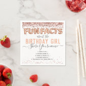 Serviette En Papier Anniversaire Fun Faits Balloon Texte Parties scint (En situation)